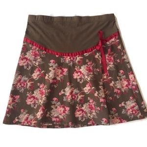 Motherhood Maternity Stretch Adjustable Mini Skirt